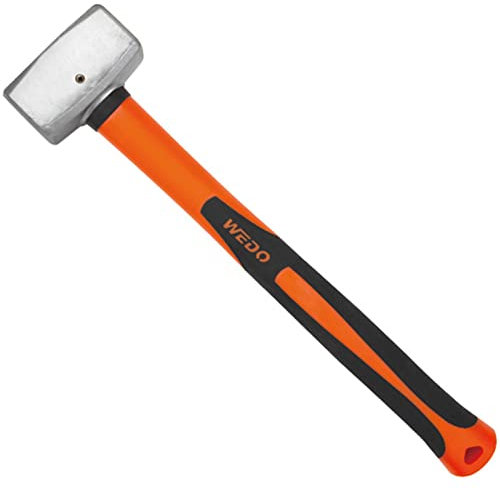 WEDO Edelstahl Club Hammer，Fiberglas Griff，Fäustel，Korrosionsschutz，Rostfest,Umweltfreundlich,4lb