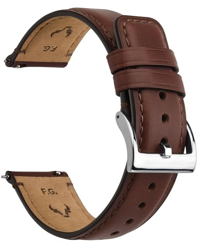 Fullmosa Leder Uhrenarmband Vintage-Ersatzarmband, Uhrenarmband 22mm 20mm 24mm 19mm 18mm Armband Uhr Zubehör für Herren Damen, Uhrband für Smartwatch und Universal-Uhren