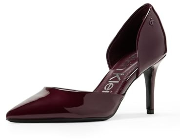 Calvin Klein Women's Gloria Pump, Merlot 600, 6.5