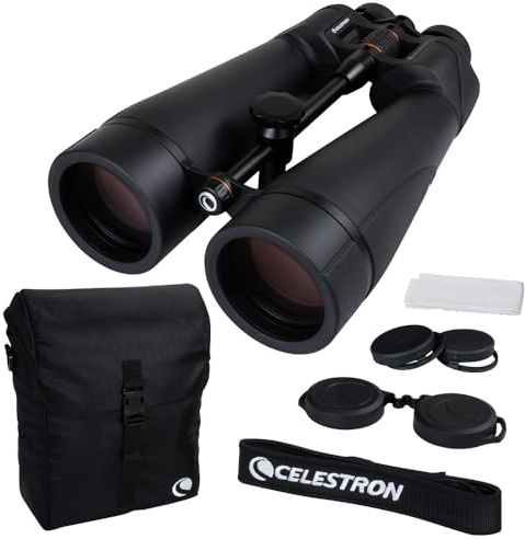 Celestron 72035 SkyMaster Pro ED 20x80 astronomikikare med ED-glas och stor bländaröppning för lång räckvidd, fullt multibelagd med XLT-beläggning, tripod-adapter och väska