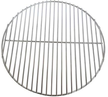 BBQNovation Griglia rotonda in acciaio inox, 44,5 cm, per barbecue a sfera da 47 cm (perfetta tra l'altro per il barbecue a sfera Weber
