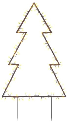 vidaXL Weihnachtsbaum mit Erdspießen und 115 LEDs 90 cm