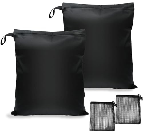 ZOCONE 2 Piezas Bolsas Ropa Mojada Reutilizable Bolsas Impermeables para Ropa con Bolsa Lavadora Wet Bag Viaje Seca Húmedas para Piscina Gimnasio Bebe Pañales