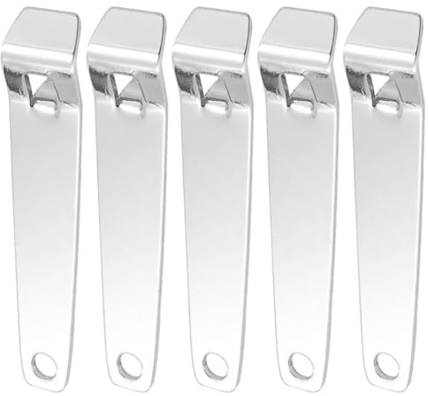 GRIRIW 5pcs Stainless Steel Mini Vial Openers Reusable Bottle Breakers with Hanging for Healthcare Professionals Easy Storage and Portable Use