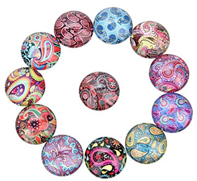 TEHAUX 20pcs DIY Jewelry Material Glass Gems Stickers Flat Back Boys and Girls Gem Patches for Crafts