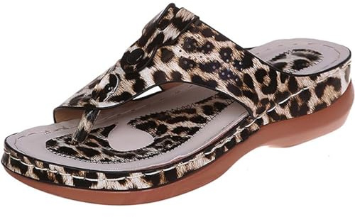 Générique Sandales Orthopediques Femmes été Hallux Valgus Compensées Confortables pour Dames Pantoufles Décontractées À Bout Ouvert D'Été Mules Claquette Semelle Souple Chaussure,C,40EU