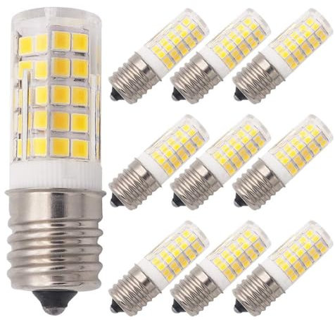 Hope lamps E17 110V/220V 10W LED Bulb Ceramic Direct Light Source Refrigerator Freezer Bulb（10pcs） 10W-110V Neutral Light