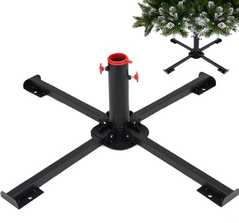 Weihnachtsbaumständer-Basis, künstlicher Weihnachtsbaumständer | Weihnachts-Kunstbaum-Ständer | Weihnachtsbaumzubehör, Metall-Ersatzständerhalterung, Baumstützbein für Hof, Hinterhof, Garten