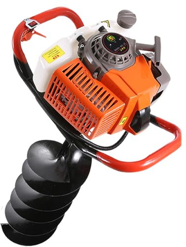 Trivella di terra a benzina a 2 tempi per perforazione efficiente dei fori di recinzione, potenza 3000 W per scavare rapidamente su vari terreni, incluso ghiaccio