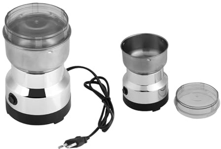 Funien Macinatrice Elettrica per Chicchi di caffè in Acciaio Inossidabile, Facile da Usare e da Pulire, Design Unico, Adatta per Ufficio Domestico, Macina caffè, Noci, Fagioli e Altri