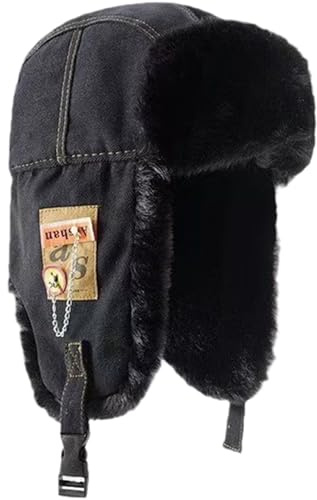 Joygoodta Winter-Trappermütze, flauschig warm, modische Wintermütze mit Ohrenklappen für Männer und Frauen