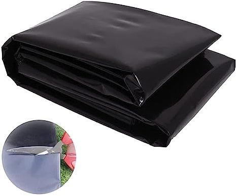 Flexibla svarta UV-resistenta dammfoder för Koi-dammar och vattenträdgårdar – hållbart ogenomträngligt membran för trädgårdspool – flera storlekar: 1 x 7 m 2 x 6 m 5 x 6 m 6 x 12 m 7 x 15 m (5 x 7 m)