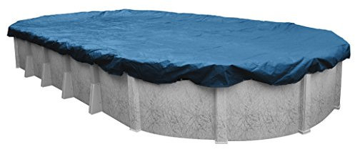 Pool Mate Telo di copertura invernale per piscina ovale ovale 4,6 x 8,2 m, colore: blu, 351527-4PM