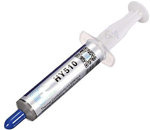 HALNZIYE 5 Pasta Térmica Jeringa 5g HY510 Gris > 1,93 W/m-K Rango Temperatura -30 +280 °C Contenido Total 25g Grasa Térmica Thermal Paste Enfriamiento