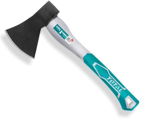 TOTAL - Hacha - Mango Bimaterial y Ergonómico - Ideal para Bricolaje, Camping y Jardinería - Acero al Carbono (70)