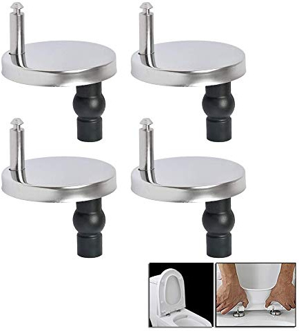 Sedile WC Set di Fissaggio,Universale Fissaggi Cerniere WC, Con diametro di base 50 mm / 60 mm / 65 mm,Per Sedile Del Water (65mm)