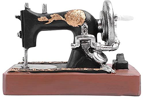 YSSMAO Vintage Nähmaschine Modell Resin Desktop Display Figuren Dekoration Handwerk Ornament für Büro Home