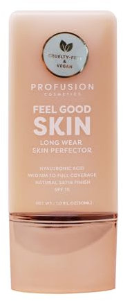 Profusion Cosmetics Lightweight Liquid Foundation for a Flawless and Elegant Radiance, Breathable Makeup for Improves Uneven Skin Tone, Cruelty-Free - Fair 3