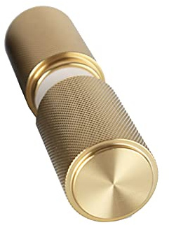 WYZDCP Duschtürknöpfe für Badezimmer, Schalltür Unsichtbare Tür Tempered Griff, Ersatzteile Duschtürgriffe schwarz/golden (Farbe : Gold)