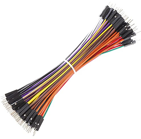 Breadboard Jumper Wires 20AWG, Bestlus Exclusives Male to Male Jumper Cable Wires M/M 15CM 10 Colors Pack of 120 Square Head 0.1'' for Arduino Raspberry Pi (15CM, Male-Male)