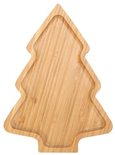 ERINGOGO Christmas Tree Tray Appetizer Platter Rustic Farmhouse Snack Dish Food Storage Serving Trays for Christmas Holiday Party Charcuterie Cheese Fruit