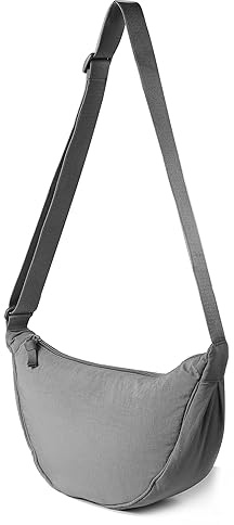 Borsa a Tracolla,Borsa a Tracolla per Donna Borsa a Tracolla Piccola in Nylon a Mezzaluna Morbida Borsa a Tracolla Casual Borsa a Tracolla Zaino a Tracolla
