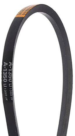 sourcing map A-1350 Trapezoidales Correas Transmisión Correa 1350mm Interior Circunferencia Goma para Potencia Transmisión