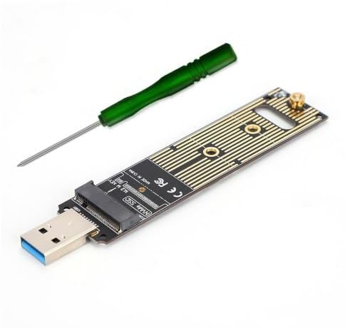 SUNGOOYUE Placa Adaptadora M.2 NVME SSD a USB, Placa Convertidora de Disco Duro, Tarjeta Adaptadora SSD