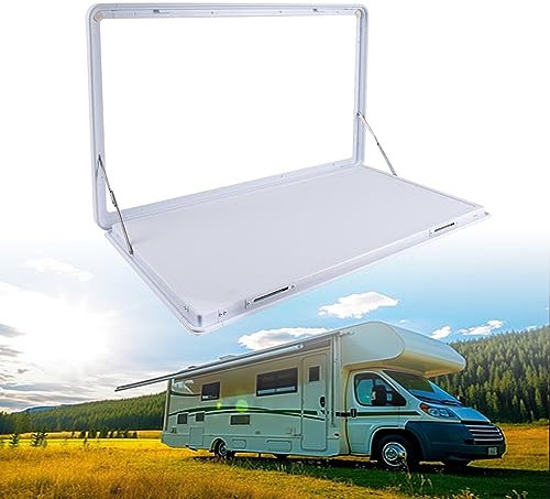 Wandklapptisch für Wohnmobile, Wandtisch Klappbar für Wohnwagen, Hängender Esstisch Aus Aluminium Zur Wandmontage, Esstisch Klappbar, Maximale Belastung 25 Kg, Perfekt für Wohnmobile und Wohnmobile (