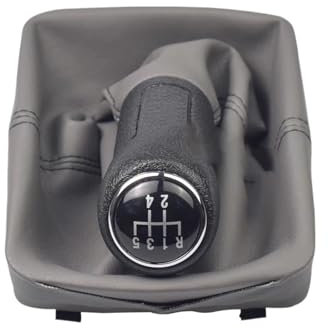 schaltsack Schaltknauf Kompatibel Mit VW Für Polo 9N 9N2 2002 2003 2004 2005 2006 2007 2008 2009 Auto-Schaltknauf Gamasche Manschette Manuelle 5-Gang-Getriebe-Schalthebelabdeckung ( Color : 5 Speed ,