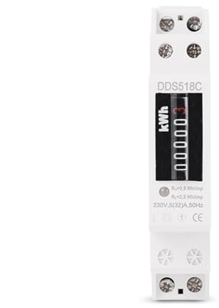 MINI taille 18mm Rail Din monophasé compteur analogique consommation d'électricité wattmètre compteur d'énergie Watt KWh 5-32A AC 230 V 1 pièces