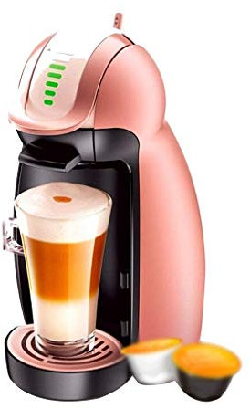 CUNTO Coffee Maker Capsule Coffee Machine Creative Automatic Milk Froth All-in-one Coffee Machine for Home Office American Coffee Maker 6 Cups (Pink, 1000 milliliters)