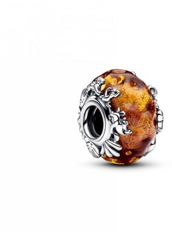 Pandora Disney Anhänger Daisy Duck, Sterlingsilber, mit holographischer Emaille in Rosa, Violett und Schwarz