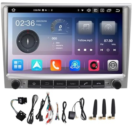 Lecteur Multimédia de Navigation GPS Stéréo de Voiture 8 Pouces Système 12 à 8 Cœurs Carplay Boxter 911 997 987 987C avec GPS, Carplay, Prise en Auto