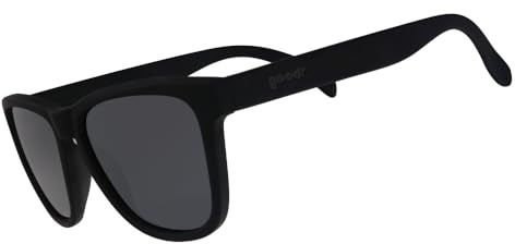 goodr A Unicorn's Calamity Polarized Sunglasses for Men & Women, Medium Sized (OG), Black Solid Frames with Black Non-Reflective Glare Reducing Lenses, UV400 Protection, No Slip, No Bounce
