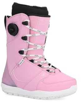Ride Context - Botas de snowboard para mujer, color rosa, talla 8