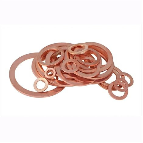 CTRSM Kupferscheiben, M21 M22 M24 M26 M27 M28 Messing Kupfer Dichtung Boot Unterlegscheibe Flache Dichtung Ring Sumpf Öl Dichtung Fitting Dicke 1,5mm(M27x36x1.5 5Pcs)