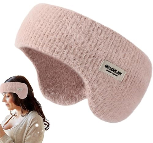 Soundproof Earmuffs Sleep, Noise Cancelling Ear Muffs, Sleeping Eye Soft, Noise Reduction Ear Muffs for Sleeping, Lightweight Ear Warmers Headband, Portable Ear Muffs Winter for Working, Napping