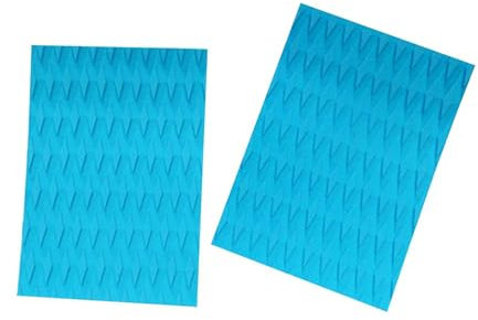 ZWTPGKRD Rutschfestes Surfbrett-Skimboard-Traktionspad, Deck-Grip, Schwanzpolster, Surf-Skimboard, Deck, Traktionspad, 2 Stück