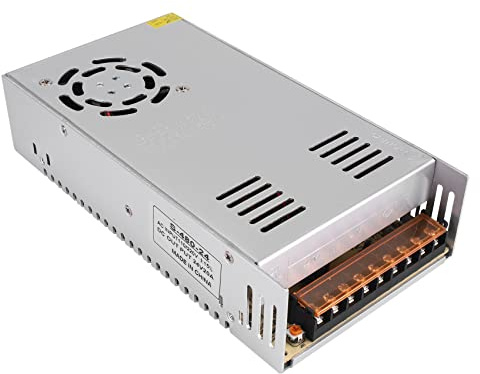 Gosera AC 110V/220V vers DC 24V 20A 480W Transformateur de Tension commutateur d'alimentation pour LED Bande