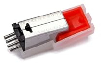 07 Red Magnetic Stylus for Turntable Record Replacement | Plastic Construction, Backup Part for Vinyl Disc Players, Strong Tracking and Sound Quality, Not for Children