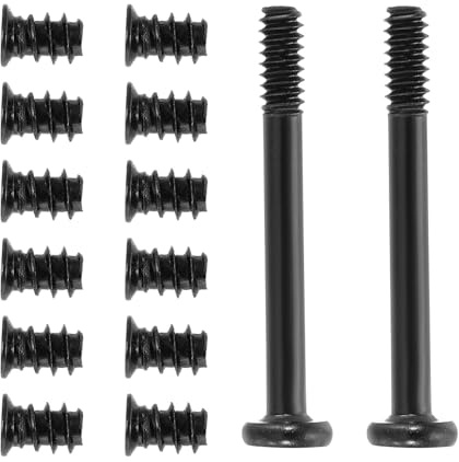 PATIKIL 60 st CasePz fläktskruvsats, #6-32 x 30 mm & M5 x 8 mm långa och korta skruvar för montering av kylfläktar för moderkortsreparationer (svart, 30 st vardera)