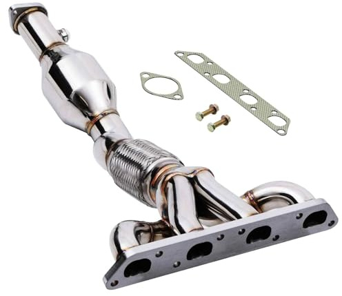 Gravity Performance 2.25 De Cat/Decat Exhaust Manifold Compatible with Mini One/Cooper/Cooper S | R50/R52/R53 | 2001-2006 Performance High Flow Exhaust Replacement