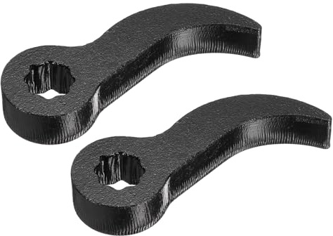 sourcing map 2PCS Pry Bar Wrench Adapter, 3/8 D Star-Shaped Carbon Steel Half Shaft Removal Tool Crowbar Wrench Adaptor Head Ratchet Tool for Tight Spaces Axle Automotive Car Repair