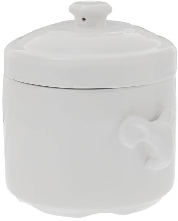 GOOHOCHY Cuenco de Cerámica para Estofado de 450ml con Tapa, Tazón para Sopa que Mantiene el Calor, Adecuado para Uso en Cocina y Hogar