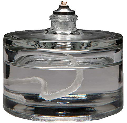 LAVABIS 4 Stück Nachfüllbare Öllampe aus Glas 60 ml | Petroleumlampe | Glaskerzenhalter | Garten Haushalt Dekoration | Öllampe für drinnen | Home Notbeleuchtung