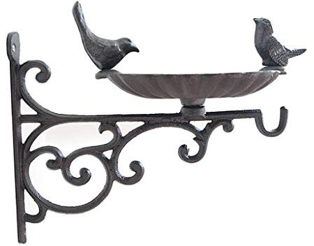 Tubayia Vintage Metall Wandhaken Garten Wandhalterung Haken für Blumenampel Hängeampel (Eisen)