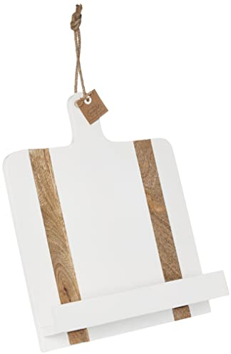 White Wood Cookbook Holder