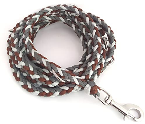 Paracord Leine - Mixed Colors, verschiedene Längen und Karabiner wählbar, verstellbar