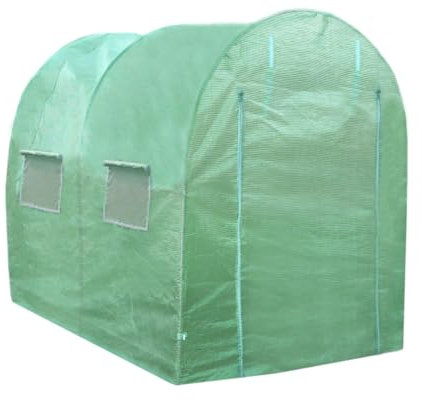 MonsterShop - Serra da Giardino a Tunnel da Esterno in Polietilene Resistente alla Corrosione e Raggi UV Telaio in Ferro Galvanizzato per Piante Giardinaggio - 25mm - 4m x 2m